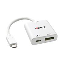 Lindy 43237 USB 3.1 Type C DisplayPort Wit kabeladapter/verloopstukje - thumbnail