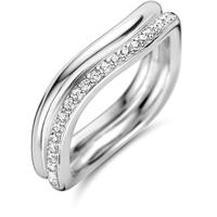 TI SENTO-Milano 12262ZI Ring zilver-zirconia wit 3 mm - thumbnail