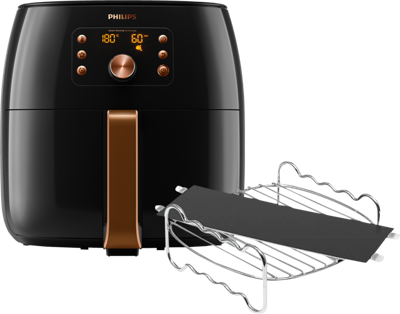 Philips Airfryer XXL Smart Sensing Premium HD9867/90 + Kookrek + Panverdeler Philips Airfryer XXL Smart Sensing Premium HD9867/90 + Kookrek + Panverdeler
