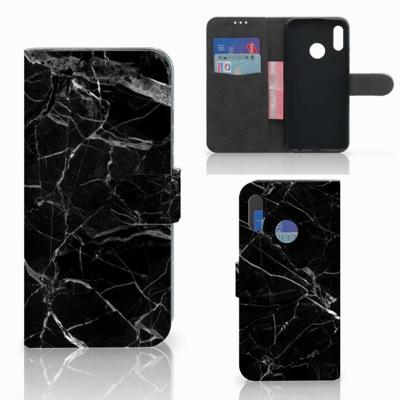 Honor 10 Lite | Bookcase | Marmer Zwart - Origineel Cadeau Vader