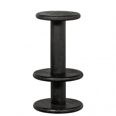 WOOOD Barkruk 'Kolby' Mangohout, 40cm, kleur Zwart WOOOD Barkruk 'Kolby' Mangohout, 40cm, kleur Zwart