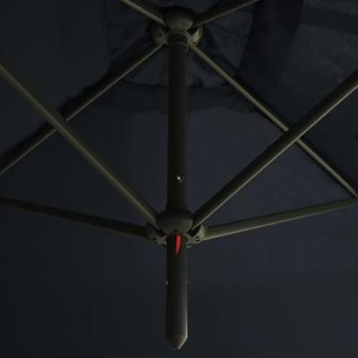 VidaXL Parasol dubbel met stalen paal 600x300 cm antracietkleurig