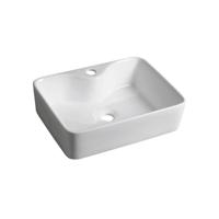 Wastafel Opbouw Sapho Balena Rechthoekig 48x37x13.5 cm Keramiek Wit Sapho - thumbnail
