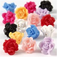 Creativ Company Roosjes van klei, d 16x10 mm, gatgrootte 0,5 mm, diverse kleuren, 16 div/ 1 doos - thumbnail