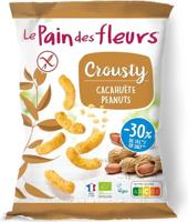 Chips gepoft pinda -30% zout glutenvrij vegan bio 75 Gram - thumbnail