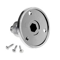 Adam Hall Bevestigingsplaat voor zwanenhals chroom - thumbnail