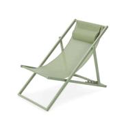 PAROS ligstoel - Stalen structuur - L 63 x D 104 x H 85 cm Khaki groen - thumbnail