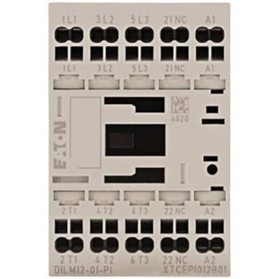 Eaton DILM12-01(230V50HZ,240V60HZ)-PI Vermogensbeveiliging 3x NO 5.5 kW 12 A Met hulpcontact Geschikt voor merk (relais): Eaton Piece 1 stuk(s)