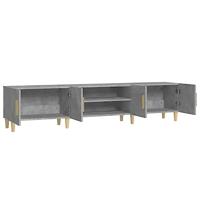Tv-meubel 180x31,5x40 cm bewerkt hout betongrijs - thumbnail