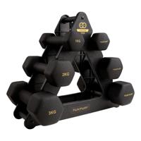 Tunturi Centuri Dumbbell Set | Met Opbergrek | Neopreen l 1 t/m 3 kg - thumbnail