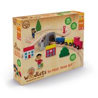 Woodlets treinset 30-delig - thumbnail