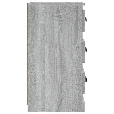 Dressoir 36x35,5x67,5 cm bewerkt hout grijs sonoma eikenkleurig