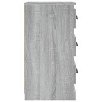 Dressoir 36x35,5x67,5 cm bewerkt hout grijs sonoma eikenkleurig - thumbnail