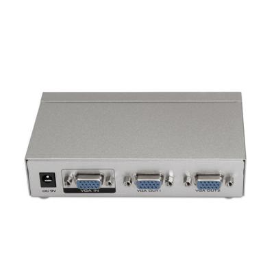 aisens A116 – 0084 – SVGA splitter voor 2 monitoren, kleur zilver