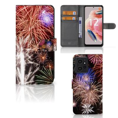 Xiaomi Redmi Note 12 4G | Wallet Case | met Pasjes | Vuurwerk Xiaomi Redmi Note 12 4G | Wallet Case | met Pasjes | Vuurwerk