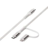 Vivanco 64216 USB cable 1.2 m USB C USB C/Lightning White - thumbnail