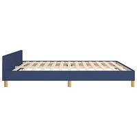 Bedframe zonder matras stof blauw 180x200 cm - thumbnail