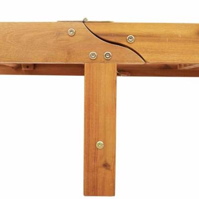 Ligstoel 3 pcs Bruin 40 x 40 x 40cm Massief acaciahout