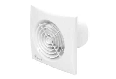 S&P Silent 100 CHZ badkamerventilator met instelbare nalooptimer en hygrostaat wit