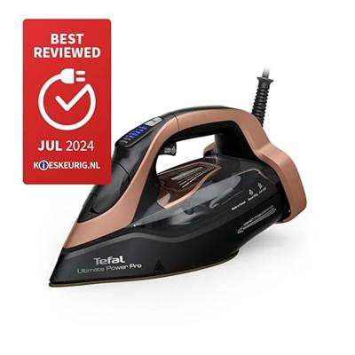 Tefal FV9E50 Ultimate Power Pro Stoomstrijkijzer Zwart/Koper - thumbnail