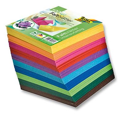 Origami pap folia 70gr 10x10cm 100 vel assorti kl