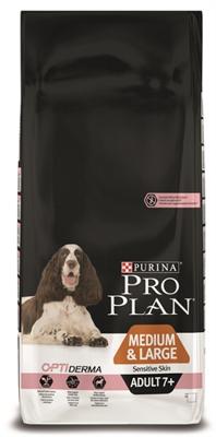 Pro Plan plan dog adult medium / large 7+ sensitive skin