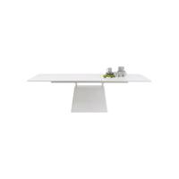 Kare Uitschuifbare Eettafel Benvenuto White 200(50)x110cm - thumbnail