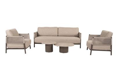 Savanne loungeset met Sofie coffeetafels terre 50 x 60 cm & 70 x 80 cm 4SO - 4so