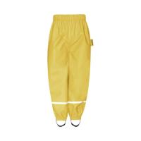 Playshoes regenbroek fleece gevoerd Uni Geel-140 - thumbnail