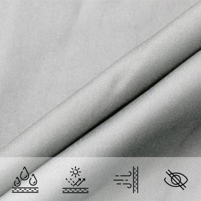 Zonnezeil 3x4x4 m 100% polyester oxford lichtgrijs Zonnezeil 3x4x4 m 100% polyester oxford lichtgrijs