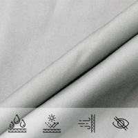 Zonnezeil 6x6x6 m 100% polyester oxford lichtgrijs - thumbnail