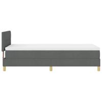 Boxspringbed met Matras Donkergrijs 90x190 cm Stof - thumbnail
