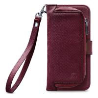 Mobilize - Samsung Galaxy A40 Hoesje - Uitneembare Gelly Wallet Case Slangen Rood - thumbnail