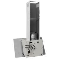 VidaXL Wandafzuigkap 60 cm staal en gehard glas wit - thumbnail