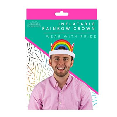 Gift Republic Opblaasbare Regenboog Kroon