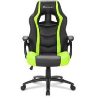 Sharkoon SKILLER SGS1 PC-gamestoel Gecapitonneerde zitting Zwart, Groen - thumbnail
