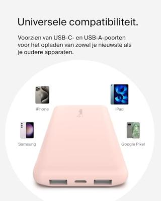Belkin BoostCharge 3-poorts 10.000 mAh - 15 W powerbank