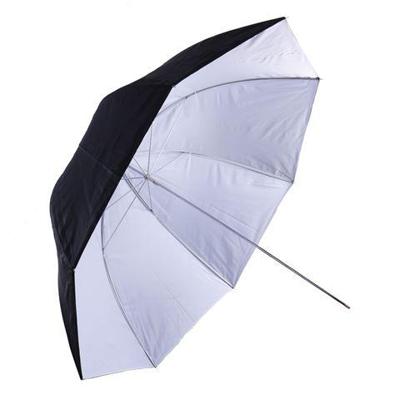 Falcon eyes flitsparaplu ur-32wb wit/zwart 80 cm