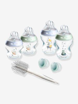 Natural Start Newborn Starter Kit, anti-koliekflessen van 150 ml en 260 ml met speen met langzame toevoer TOMMEE TIPPEE blauw