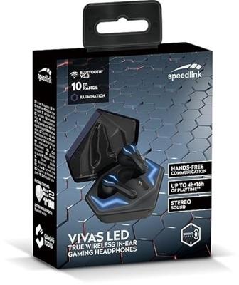 Speedlink VIVAS LED Gaming True Wireless In-Ear Headphones - Zwart