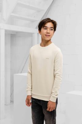 Hugo Boss Logoprint Sweater Kids Sand - Maat 140 - Kleur: Sand | Soccerfanshop