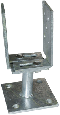 Connex Paalhouder U Op Plaat 65->150 Vvz - HV4269