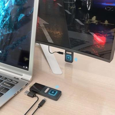 HDMI-adapter Aisens ASWL-H2K30M001-BK Zwart