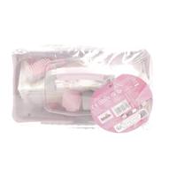 Braun beautycase met accessoires - thumbnail