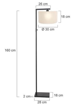 Steinhauer Design vloerlampStanger - 8218ZW