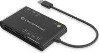 Conceptronic BIAN01B smart card reader USB 2.0 Zwart - thumbnail