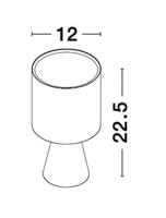 Lyora TafellampZero wit met witte kap - 9577161 - thumbnail