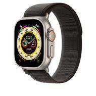 Trail nylon bandje - Zwart - Geschikt voor Apple Watch 44mm / 45mm / 46mm / 49mm - thumbnail