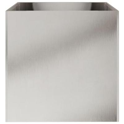 VidaXL Plantenbak 49x47x46 cm roestvrij staal zilverkleurig