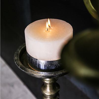 Alu Brass Candleholder high ribbed Alu Brass Candleholder high ribbed